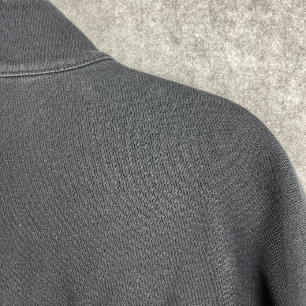 Vintage J Crew Sportswear Sweatshirt Mens XXL Black 1/4 Zip Heavyweight Pullover - Picture 12 of 13